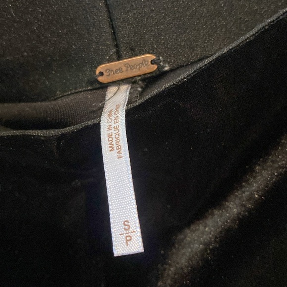 FREE PEOPLE VELVET FLARE PULL ON PANTS - Picture 5 of 6